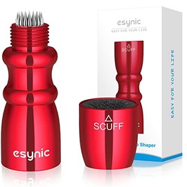 eSynic Snooker 3 in 1 Cue Tip Shaper, Popular Snooker Accessories Billiard Snooker Pool Cue Tip Shaper Snooker Cue Tips 3 in 1 Tool - Shaper, Scuffer, Aerator -Red