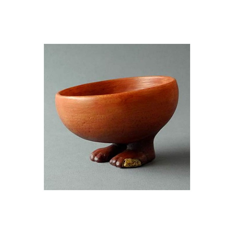 Parastone Egyptian Offering Bowl with Human Feet Small Figurine Sculpture