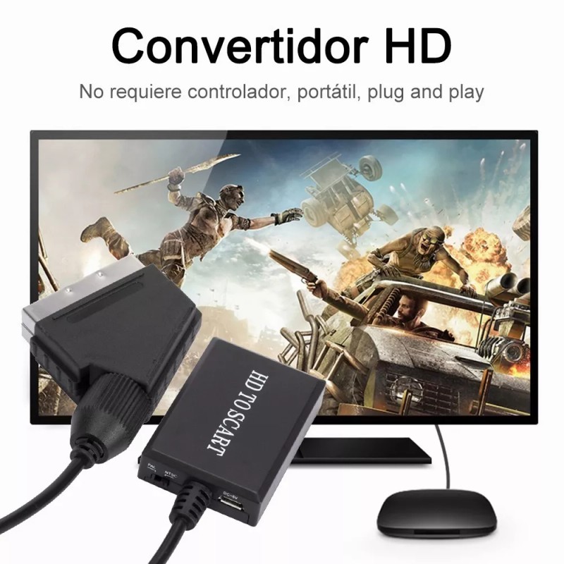 GOMITA Adaptador De Vídeo Hd Hdmi A Scart Cable De