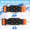 Ice Cleats Mid-Sole Snow Traction Cleats for Shoes and Boots