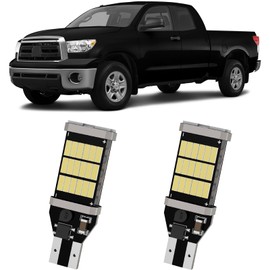 XFLHEHD 2Pcs Tundra Reverse Lights Fits for 2000-2013 Toyota Tundra, Cool White 6500K Super Bright Reverse Light Bulb LED, 2835 45-SMD Chipsets Error Free, Upgraded Backup Lights Replacement