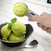 Amazleer 18/8 Stainless Steel Ice Cream Scoop with Trigger Ice