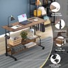 Armocity Height Adjustable Standing Desk with Power Outlets, 39" Manual