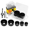 KATA 8PCS Hole Saw Kit 1" to 2-1/8"(25-54mm) Hole Saw