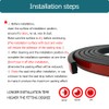 Rectangle Foam Rubber Seal, Self-Adhesive EPDM Foam Rubber Weather Stripping