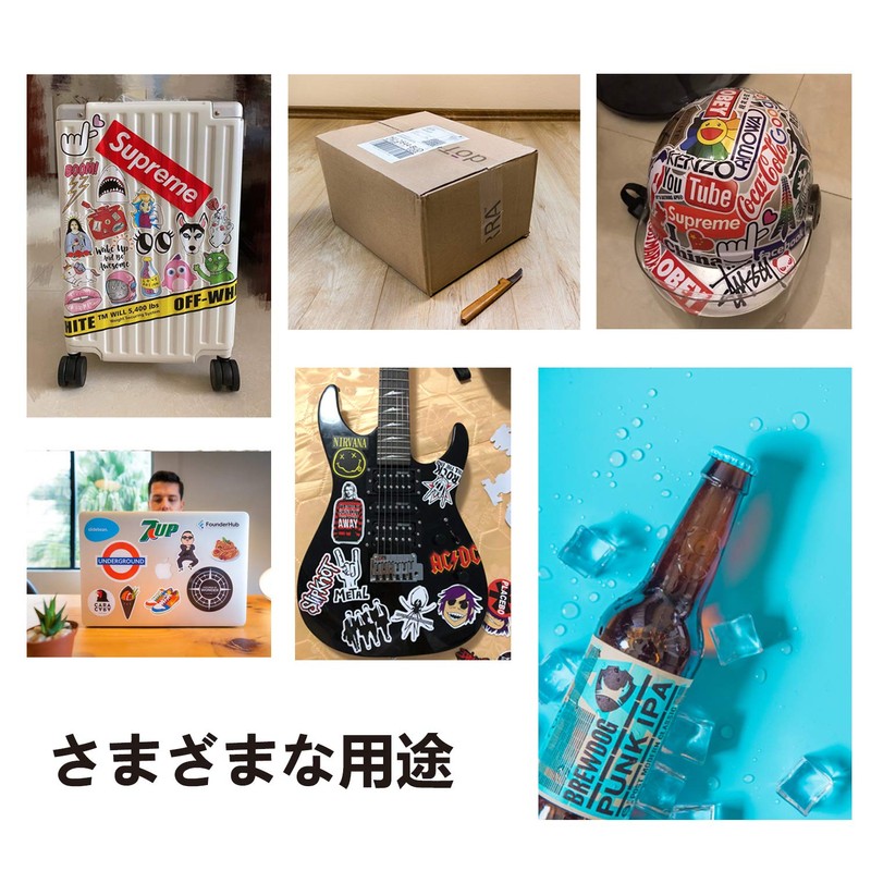 A-SUB Photo Sticker Label Sticker A4 Glossy Paper Uncut Stickable
