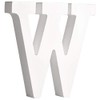 Rayher 62674000 MDF Letter W, White, 11 cm, Thickness 2