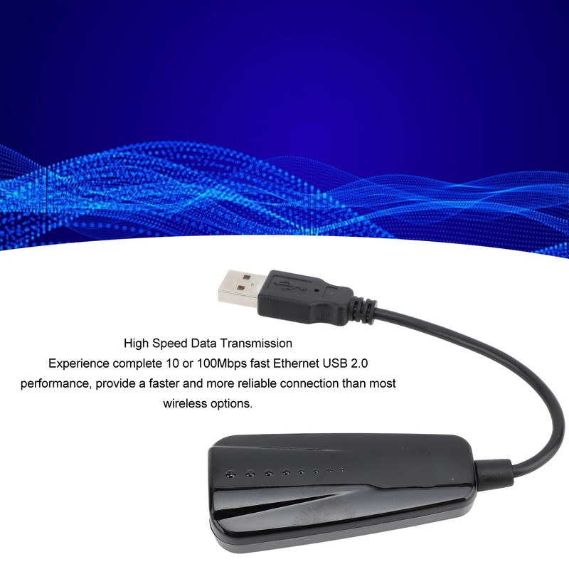 USB 2.0 Fast Ethernet LAN Adapter 10 100Mbps Plug and