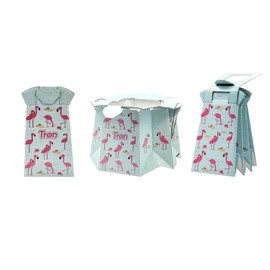 Hippychick Tron Potty, Travel Sickness Throw Away Packs for Children of up to 30 kg, Disposable, Collapsible, Portable, Non-Spill, Environment Friendly, Potty Training, 3-Pack, Flamingo