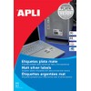 APLI Typenschild-Etiketten, silber, Polyester, wetterfest, für Laser und Kopierer Etikett