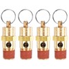 M METERXITY 4-Pack Air Compressor Pressure Release Safety Valve, 1/4"