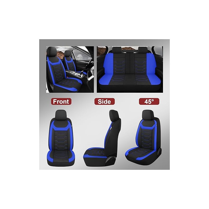 CAROMOP - Fundas transpirables para asiento de auto, asientos completos,