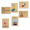 the lazy panda card company Set of 40 Christmas Postcards