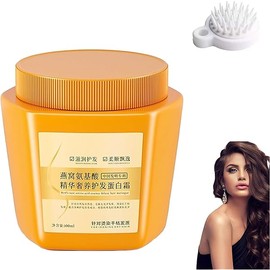 Proplshove Amino Acid Essence Luxury Nourishing Hair Protein Cream, Amino Acid Moisturizing Repair Hair Care Conditioner, Hair Repair Cream Collagen Hair Mask, Repairing Essence Hair Mask (1Pcs)