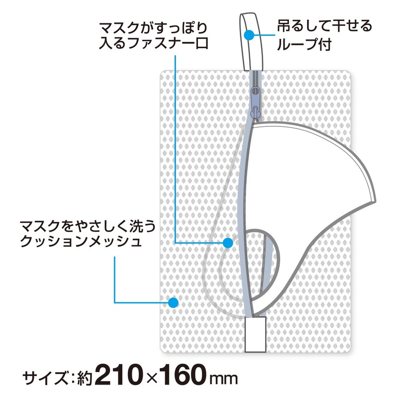 Kokubo Kogyosho Washing Net for Masks Wash Net, Wash Mask!