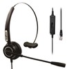 TriPro - Auriculares de teléfono RJ9 de 4 pines para