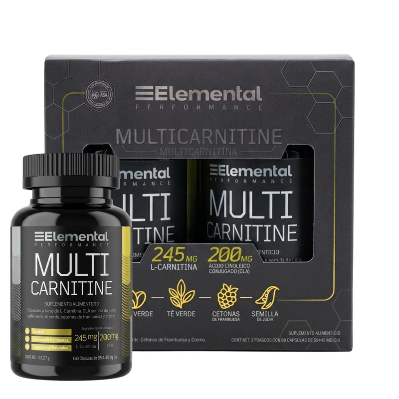 ELEMENTAL Multi L-Carnitina + CLA 500 mg Duo Pack 60