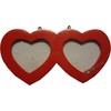 'Heart Design Photo Frame/Picture Frame Red Double Heart "
