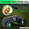 FOCUHUNTER 10x25 Compact Binoculars with Case Focus Wheel Multicoated BAK9