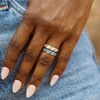 Pura Vida Silver-Plated Reversible Enamel Wave Ring - Brass Band