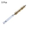 HARFINGTON 5Pcs Brass Bore Brush 10mm Dia 4" Long Cleaning