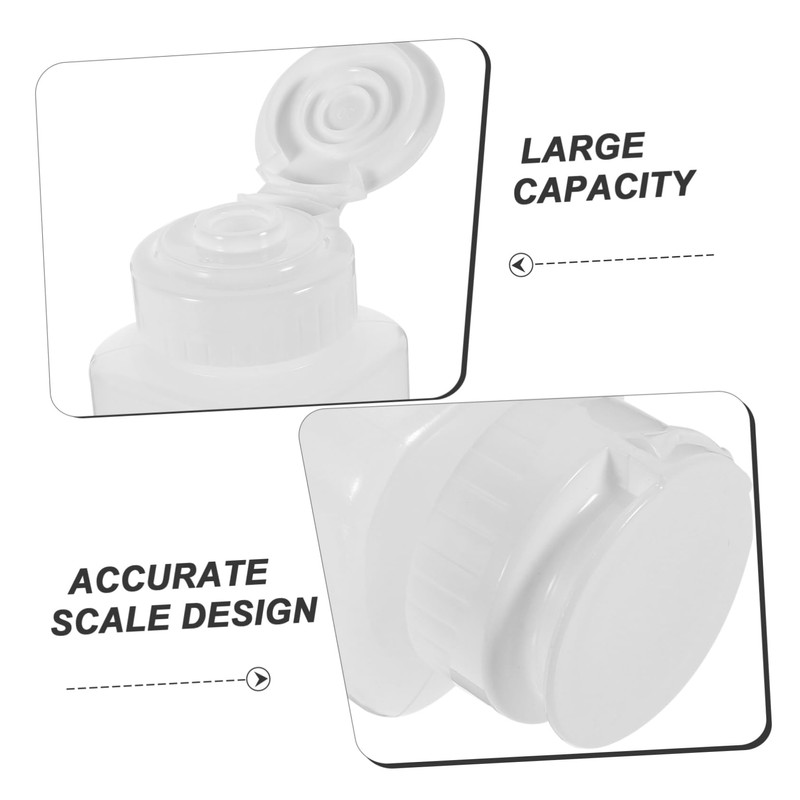HOMSFOU Reusable Oil Bottle 200ml Sauce Bottle Scale Leakproof Condiment