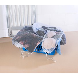 PEARL basic Waschsack: Wäschenetze für schonende Waschmaschinen-Wäsche, 3er-Set, 3 Größen (Waschbeutel, Waschnetze, Wäscheklammern)