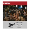 Satco S8036 LED Indoor/Outdoor String Lights, Black, ST19 Bulbs, 24