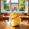 WLngtv Yellow Mini Doll Backpack School Bag Model Dollhouse School