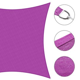 Yescom 1 Pack 20'x23' Rectangle Sun Shade Sail Fuchsia 97% UV Block Commercial Events Carpark Swimming Pool Camping Beach Picnic Playground Outdoor Building Canopy