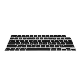 kwmobile Keyboard Cover Compatible with Apple MacBook Air 13.6 M3 2024 A3113 - Keyboard Cover US English QWERTY - Black