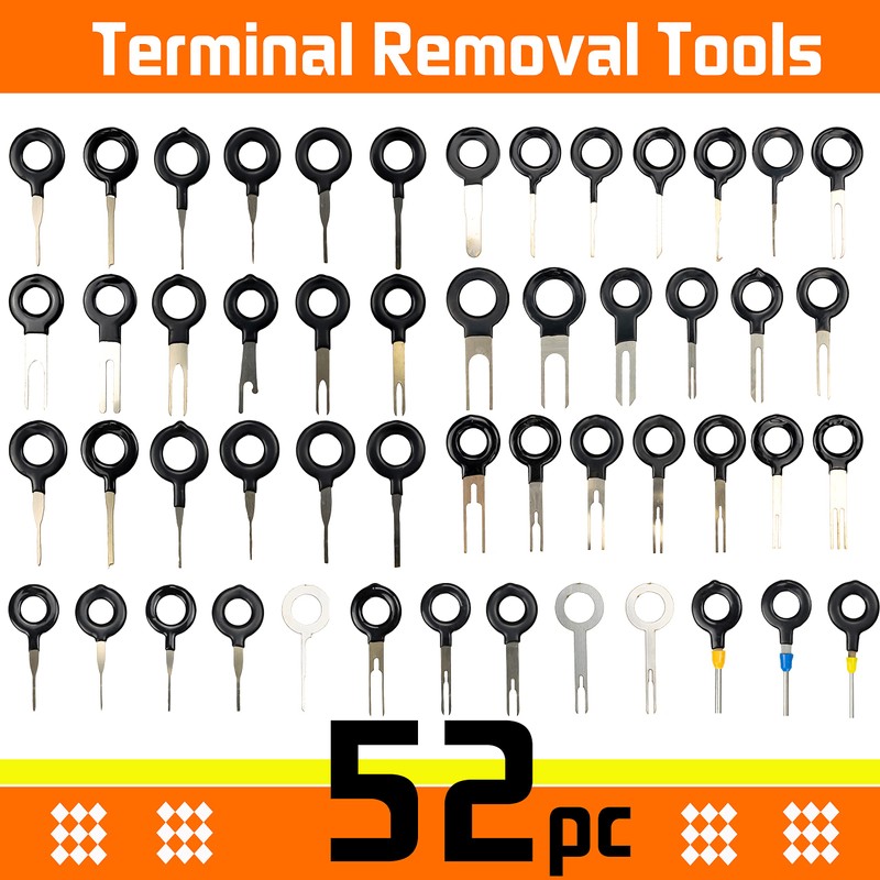 AUTOXBERT Terminal Removal Tool Kit, 52Pcs Terminal Ejector Kit for