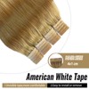 Strawberry Blonde Tape in Human Hair 18Inch 20pcs 40g Natural