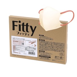 フィッティ Fitty スタイルフィットプラス マスク 27枚 (ふつうサイズ/不織布/立体/クリームベージュ) 個包装 立体マスク (3層構造 / 小顔/息がしやすい/ふつう) 使い捨て