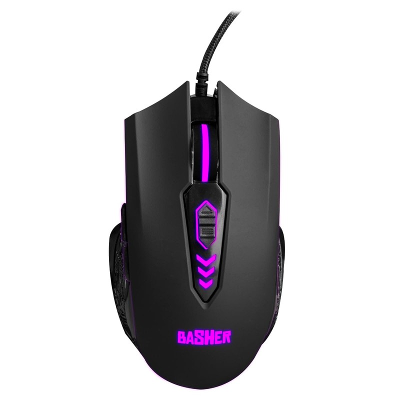 Mouse Gamer alámbrico para PC/Mac 6,400 dpis con luz led