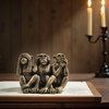 PlentifulHome 3 Wise Monkeys Statue - Hear No Evil, See