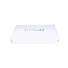 The Joy of Light Designer Matches #Let'sGetLit Embossed White Matte 4" Collectible Matchbox