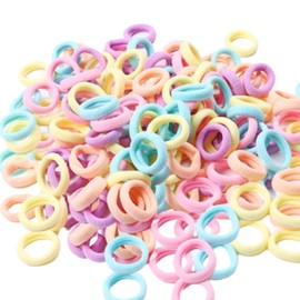 HappyHome 100 Pcs Kids Cute Hair Rubber Hair Rubber Hair Accessories for Kids Baby Colorful Hair Accessories
