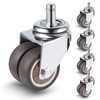 W B D WEIBIDA Office Chair Wheels, Heavy Duty Rubber