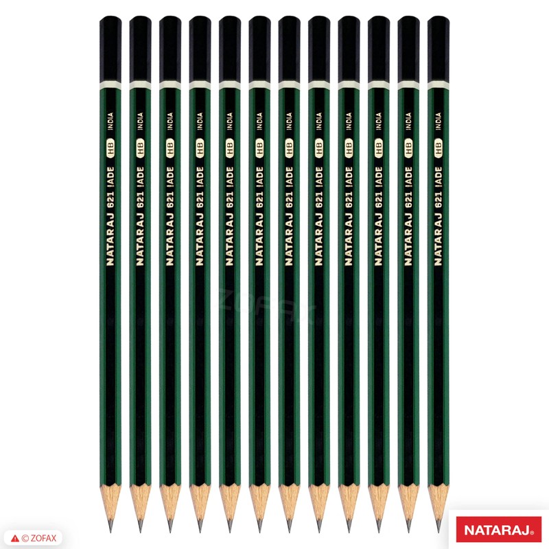 HB Pencils, Pack of 10, ZJax Hexagonal Pencils Eraser Sharpener