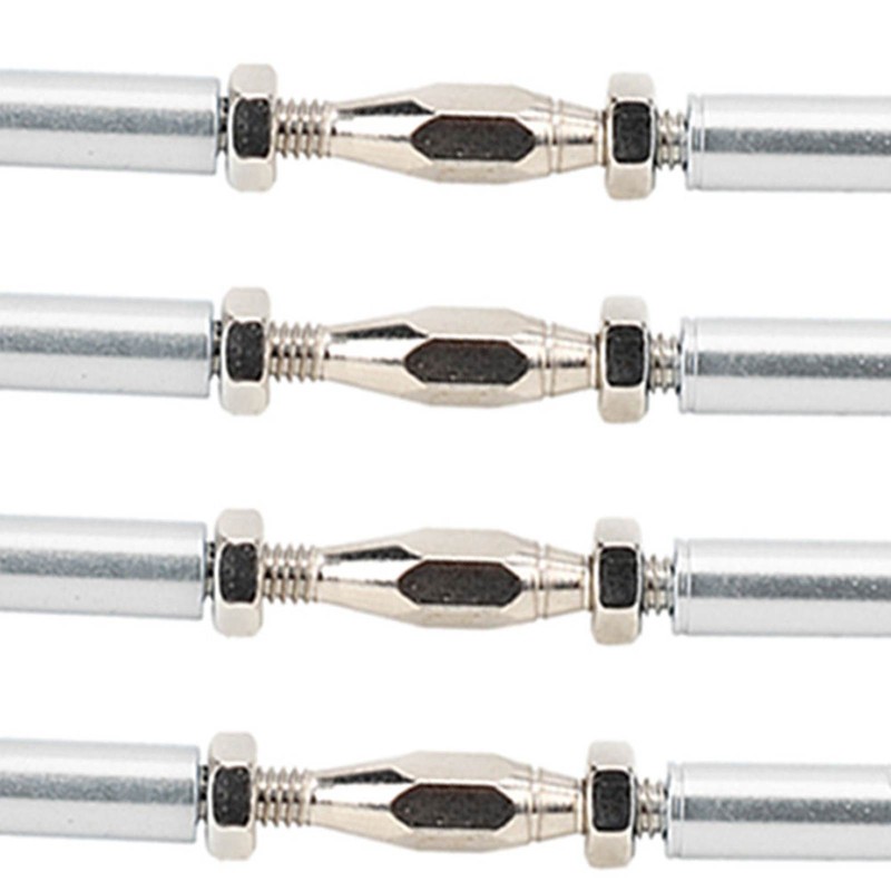 6Pcs Aluminum Alloy Adjustable Push RodsTurnbuckle Rod Linkage Accessories for
