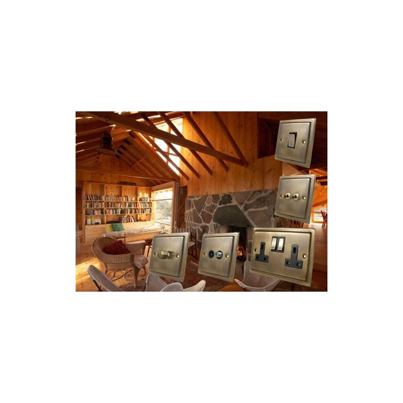 Cooker Switch w/Neon Indicator 45 Amp - Tall Plate -