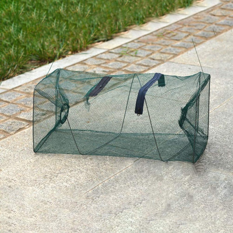 Fish Cage Fishing Net Mesh Fish Trap Portable Foldable Mesh