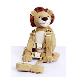 Berhapy 2 in 1 Lion Toddler Safety Harness Backpack Children's Walking Leash Strap（Yellow）