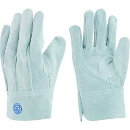 Towa Corporation Leather Gloves, Cow Split Leather, M-R, Outer Seam, 453 Free Gray