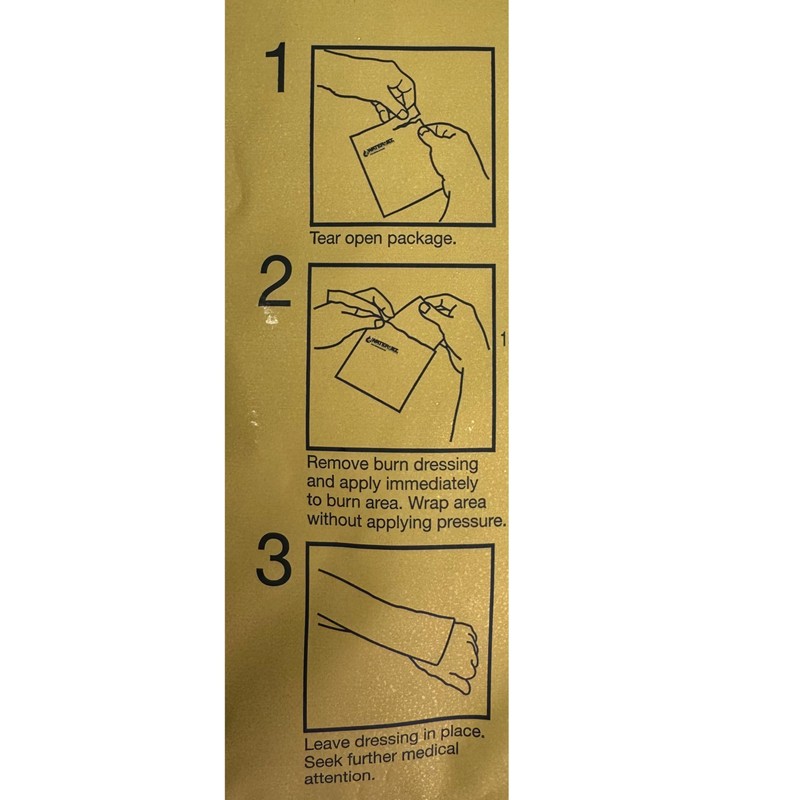 SKDKYCCO Water-JEL Military Burn Dressing 4" X 16"