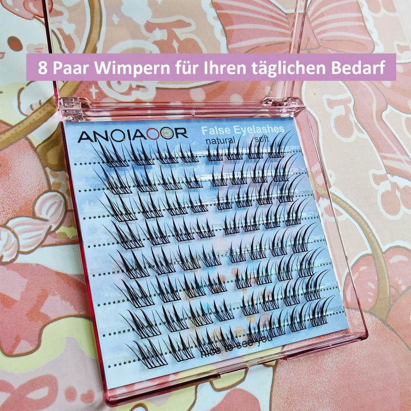 False Eyelashes Natural Look Fox Eye Artificial Eyelashes Wispy Faux