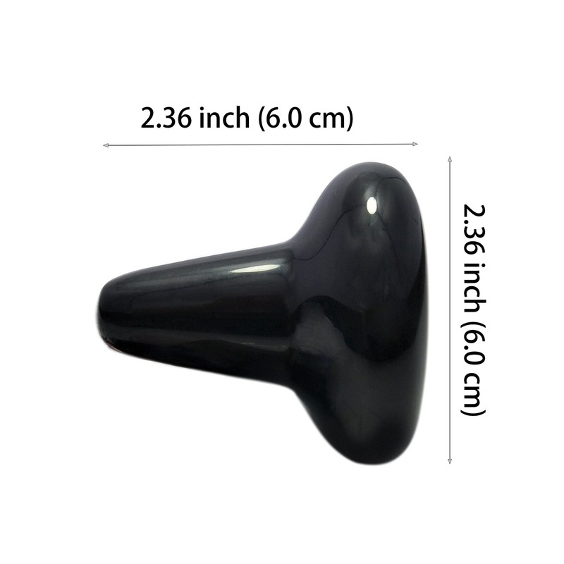 Mushroom Shape Trigger Point Massager Made of Obsidian Gemstone for