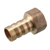 sourcing map Brass Hose Nozzle Connector 12 mm Barb 3/8G