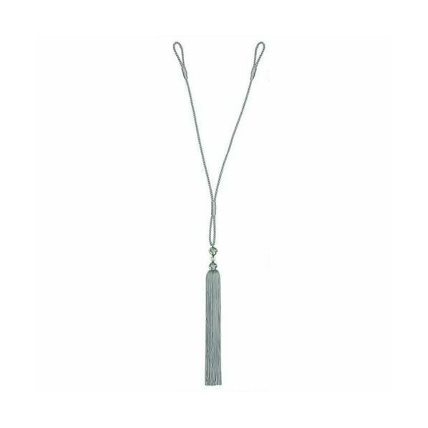 Trimland Trimmings Crystal Curtain Tie Back With Fringe in Spa